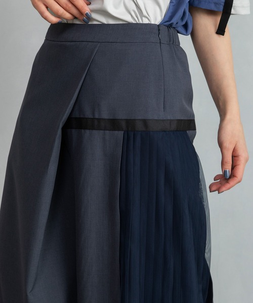 MARECHAL TERRE（マルシャルテル）の「プリーツパンツ（その他パンツ・レディース・ブラック/チャコールグレー/ブルー系その他/ベージュ・MEDIUM）」の7枚目の写真