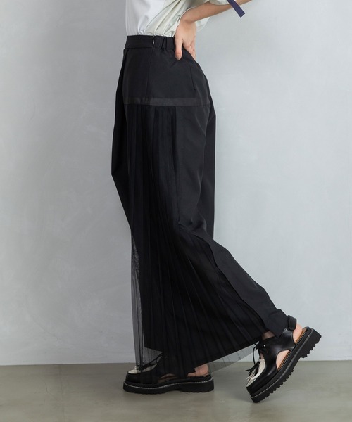 MARECHAL TERRE（マルシャルテル）の「プリーツパンツ（その他パンツ・レディース・ブラック/チャコールグレー/ブルー系その他/ベージュ・MEDIUM）」の13枚目の写真