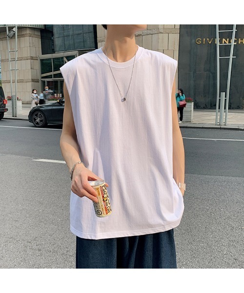 TopIsm(トップイズム)の「【2024】フレンチタンクトップ(タンクトップ・メンズ・ホワイト/ブラック・M/L)」の1枚目の写真
