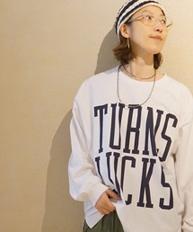 《追加》プリントリメイクリブロンT TURNS LUCKS