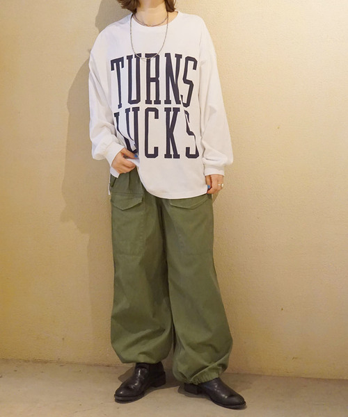 JOURNAL STANDARD LUXE（ジャーナルスタンダード　ラックス）の「《追加》プリントリメイクリブロンT TURNS LUCKS（Tシャツ/カットソー・レディース・ネイビー/ベージュ・MEDIUM/SMALL）」の17枚目の写真