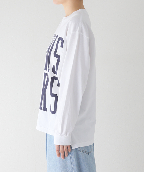 追加》プリントリメイクリブロンT TURNS LUCKS（Tシャツ/カットソー
