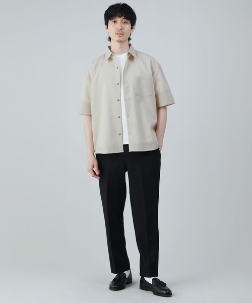 LIL VENDARS（リルヴェンダース）の「Buyer's Select/【ナノファイン加工/抗菌防臭】セットアップ対応ドライポリ半袖シャツ（シャツ/ブラウス・メンズ・アイボリー/ブラック/ブルーグレー/グレー/ネイビー・LL/L/M）」の18枚目の写真