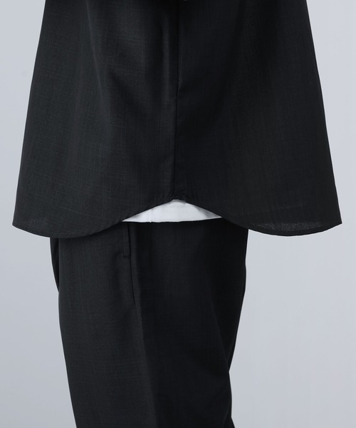 LIL VENDARS（リルヴェンダース）の「Buyer's Select/【ナノファイン加工/抗菌防臭】セットアップ対応ドライポリ半袖シャツ（シャツ/ブラウス・メンズ・アイボリー/ブラック/ブルーグレー/グレー/ネイビー・LL/L/M）」の10枚目の写真