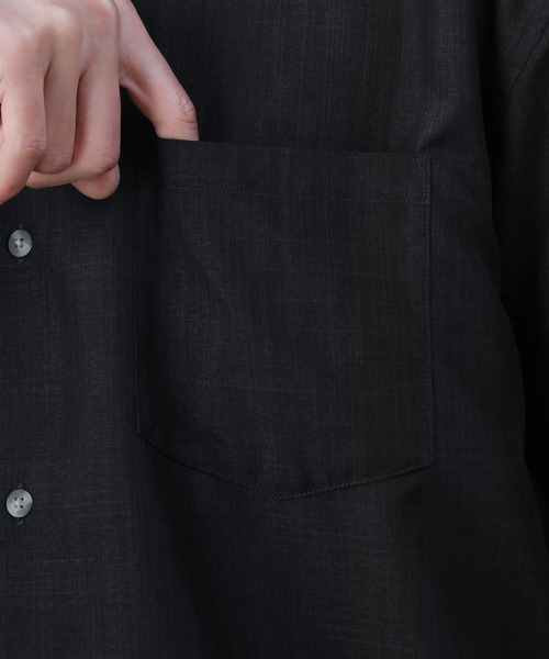 LIL VENDARS（リルヴェンダース）の「Buyer's Select/【ナノファイン加工/抗菌防臭】セットアップ対応ドライポリ半袖シャツ（シャツ/ブラウス・メンズ・アイボリー/ブラック/ブルーグレー/グレー/ネイビー・LL/L/M）」の11枚目の写真