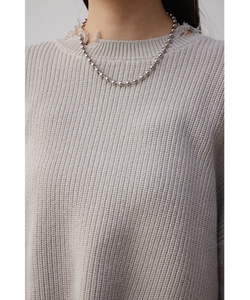 AZUL by moussy(アズールバイマウジー)の「ダメージニットトップス(ニット/セーター・レディース・ブラック/グレー/ミント・FREE)」の17枚目の写真