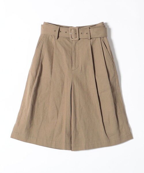 quaranciel（カランシエル）の「quaranciel:〈洗濯機可能〉コットン リネン サファリ ハーフ パンツ（その他パンツ・レディース・グレー/オリーブ・36/38）」の16枚目の写真