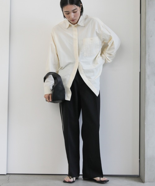 select MOCA（セレクトモカ）の「パイピングサイドラインスラックス（スラックス・レディース・ブラック/グレー・LARGE/MEDIUM）」の18枚目の写真