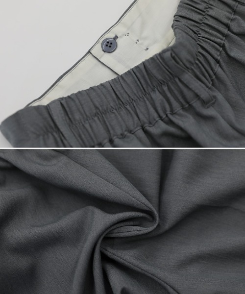 select MOCA（セレクトモカ）の「パイピングサイドラインスラックス（スラックス・レディース・ブラック/グレー・LARGE/MEDIUM）」の7枚目の写真