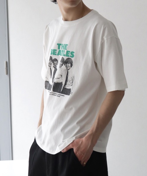 ゴットセレクション　APE ビートルズ風イラスト Tシャツ ホワイト　美品　貴重 ゴットセレクション APE ビートルズ風イラスト Tシャツ ホワイト 美品