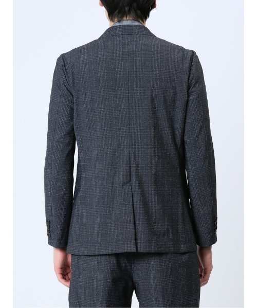 TAKA-Q(タカキュー)の「タカキュー TechCool 2ボタンジャケット チェック紺(セットアップ可能)(スーツジャケット・メンズ・ネイビー・MEDIUM/LARGE/X-LARGE/3L/S)」の16枚目の写真