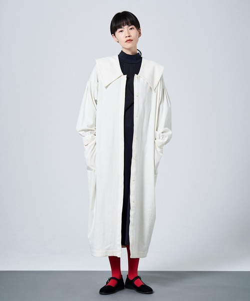 sneeuw(スニュウ)の「ラインワンピース(ワンピース・レディース・グレー/ネイビー・ONESIZE)」の3枚目の写真