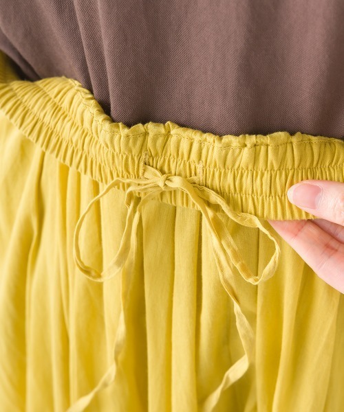 OMNES（オムネス）の「コットンボイルフレアロングスカート（スカート・レディース・マスタード/ブラウン/グリーン/ピンク/ブラック/ブルー/グリーン系その他/ベージュ/ブルー系その他/ブラウン系その他・FREE）」の16枚目の写真