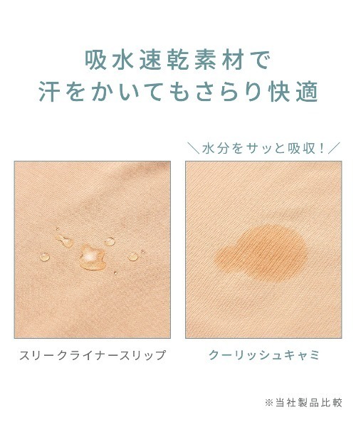 吸水速乾＆接触冷感・持続冷感※！汗ジミ対策に】クーリッシュ