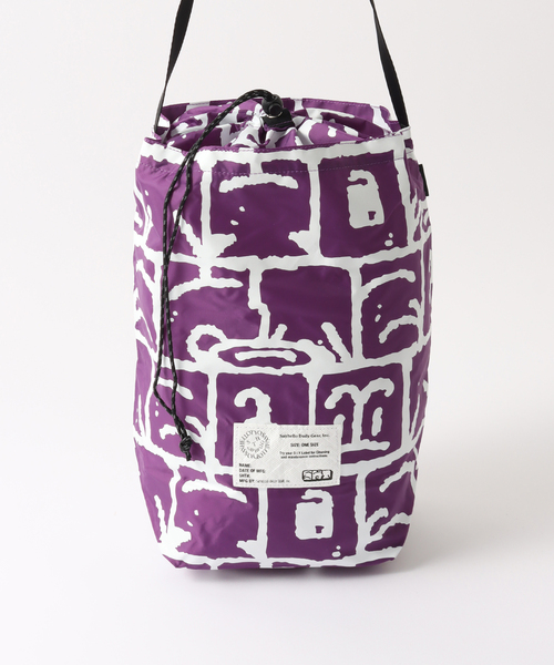 SAYHELLO（セイハロー）の「【SAYHELLO / セイハロー】Zerosy Laundry Bag（ショルダーバッグ・メンズ・イエロー/パープル・FREE）」の13枚目の写真