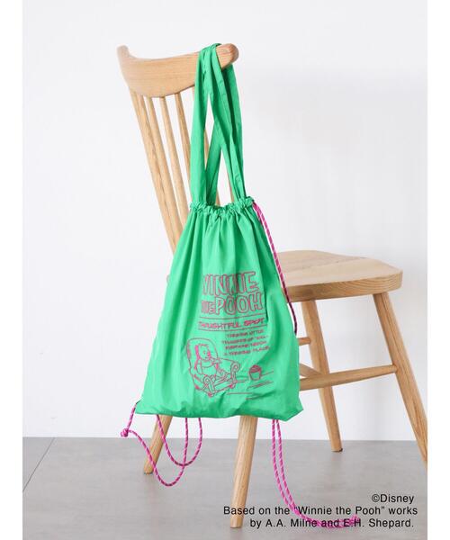 ehka sopo（エヘカソポ）の「【Disney】くまのプーさん/ナイロン2wayバッグ（ハンドバッグ・レディース・ブラック/ブルー/オフホワイト/グリーン・F）」の3枚目の写真