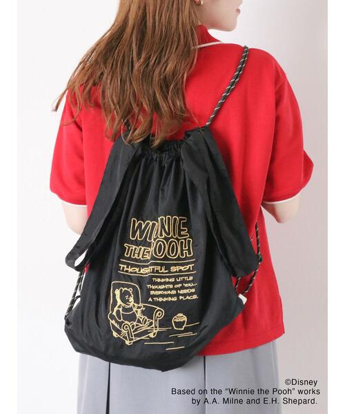 ehka sopo（エヘカソポ）の「【Disney】くまのプーさん/ナイロン2wayバッグ（ハンドバッグ・レディース・ブラック/ブルー/オフホワイト/グリーン・F）」の2枚目の写真
