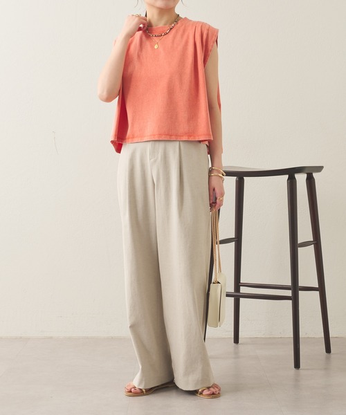 COLLAGE GALLARDAGALANTE（コラージュガリャルダガランテ）の「ブリーチショートTシャツ（Tシャツ/カットソー・レディース・ブルー/オレンジ・FREE）」の20枚目の写真