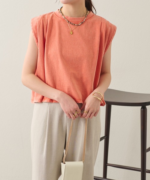 COLLAGE GALLARDAGALANTE（コラージュガリャルダガランテ）の「ブリーチショートTシャツ（Tシャツ/カットソー・レディース・ブルー/オレンジ・FREE）」の21枚目の写真