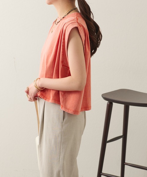 COLLAGE GALLARDAGALANTE（コラージュガリャルダガランテ）の「ブリーチショートTシャツ（Tシャツ/カットソー・レディース・ブルー/オレンジ・FREE）」の14枚目の写真