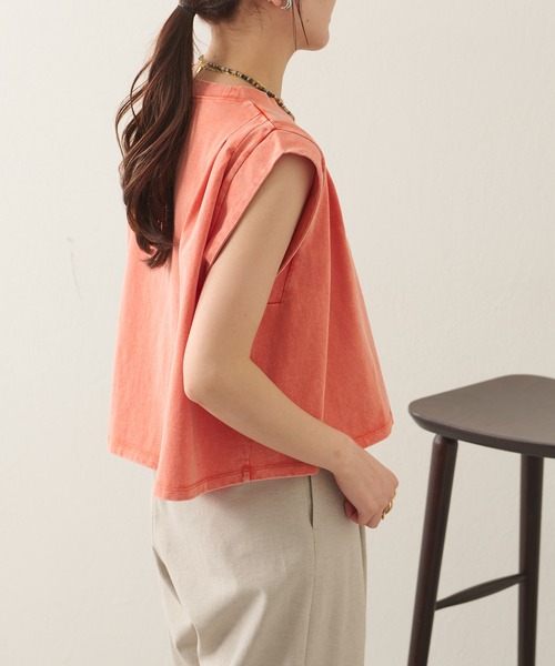 COLLAGE GALLARDAGALANTE（コラージュガリャルダガランテ）の「ブリーチショートTシャツ（Tシャツ/カットソー・レディース・ブルー/オレンジ・FREE）」の16枚目の写真