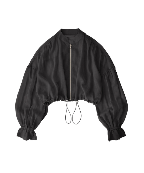 zootie（ズーティー）の「シアーブルゾン［キャンディスリーブ］（ブルゾン・レディース・ブラック/グレイッシュベージュ・フリー）」の16枚目の写真