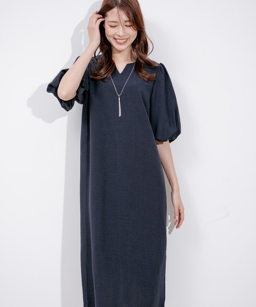 Jayro（ジャイロ）の「タンブラーブッチャーワンピース（ワンピース・レディース・ライトグリーン/ピンク/グレー/ライトグレー/ネイビー/ダークブラウン/パープル系その他・M）」の6枚目の写真