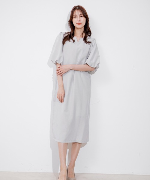 Jayro（ジャイロ）の「タンブラーブッチャーワンピース（ワンピース・レディース・ライトグリーン/ピンク/グレー/ライトグレー/ネイビー/ダークブラウン/パープル系その他・M）」の11枚目の写真