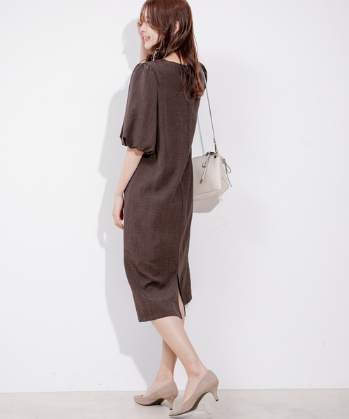 Jayro（ジャイロ）の「タンブラーブッチャーワンピース（ワンピース・レディース・ライトグリーン/ピンク/グレー/ライトグレー/ネイビー/ダークブラウン/パープル系その他・M）」の13枚目の写真