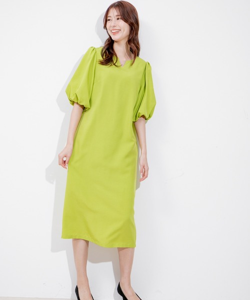 Jayro（ジャイロ）の「タンブラーブッチャーワンピース（ワンピース・レディース・ライトグリーン/ピンク/グレー/ライトグレー/ネイビー/ダークブラウン/パープル系その他・M）」の16枚目の写真