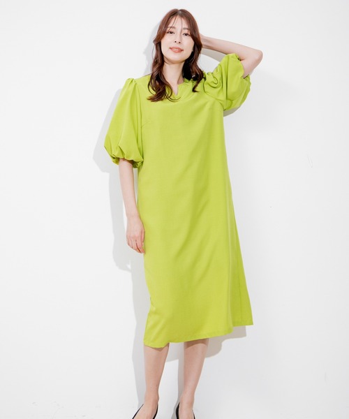 Jayro（ジャイロ）の「タンブラーブッチャーワンピース（ワンピース・レディース・ライトグリーン/ピンク/グレー/ライトグレー/ネイビー/ダークブラウン/パープル系その他・M）」の17枚目の写真