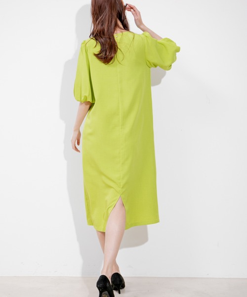 Jayro（ジャイロ）の「タンブラーブッチャーワンピース（ワンピース・レディース・ライトグリーン/ピンク/グレー/ライトグレー/ネイビー/ダークブラウン/パープル系その他・M）」の19枚目の写真