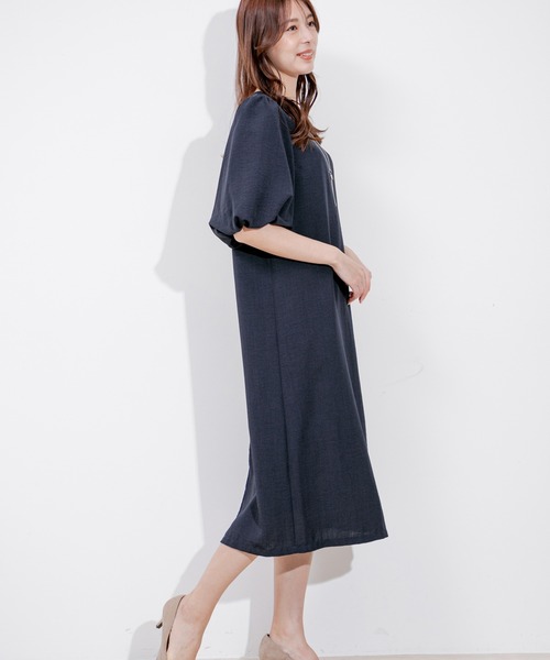 Jayro（ジャイロ）の「タンブラーブッチャーワンピース（ワンピース・レディース・ライトグリーン/ピンク/グレー/ライトグレー/ネイビー/ダークブラウン/パープル系その他・M）」の22枚目の写真