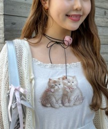 ローズ紐チョーカー