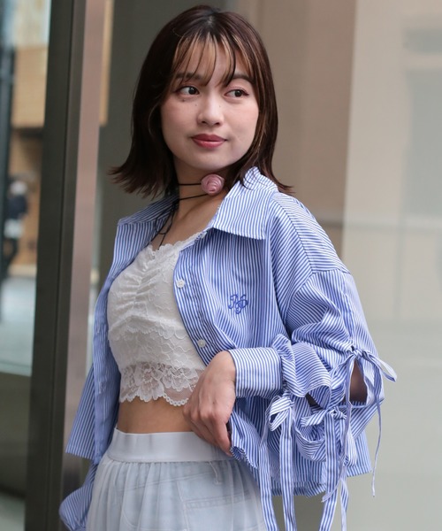 SPINNS（スピンズ）の「ローズ紐チョーカー（チョーカー・レディース・ピンク・ONESIZE）」の6枚目の写真