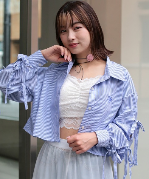 SPINNS（スピンズ）の「ローズ紐チョーカー（チョーカー・レディース・ピンク・ONESIZE）」の7枚目の写真