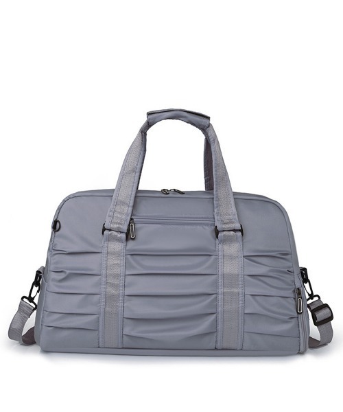 Miniministore(ミニミニストア)の「トラベルバッグ 大容量フィットネスバッグ(ボストンバッグ・レディース・ダークパープル/ブルーグレー/ラベンダー/ピンク/ミント/ブラック/グレー・FREE)」の3枚目の写真