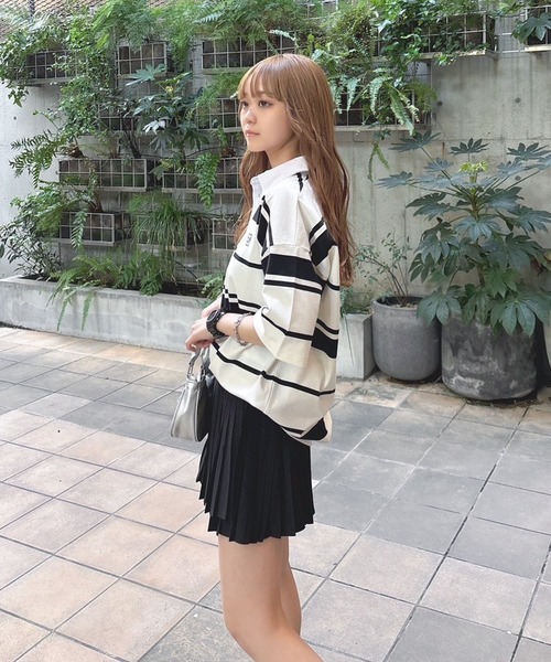 ENVYM(アンビー)の「シフォンミニスカート(スカート・レディース・ブラック/ホワイト・FREE)」の13枚目の写真