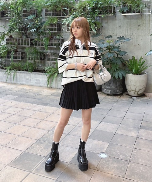ENVYM(アンビー)の「シフォンミニスカート(スカート・レディース・ブラック/ホワイト・FREE)」の19枚目の写真