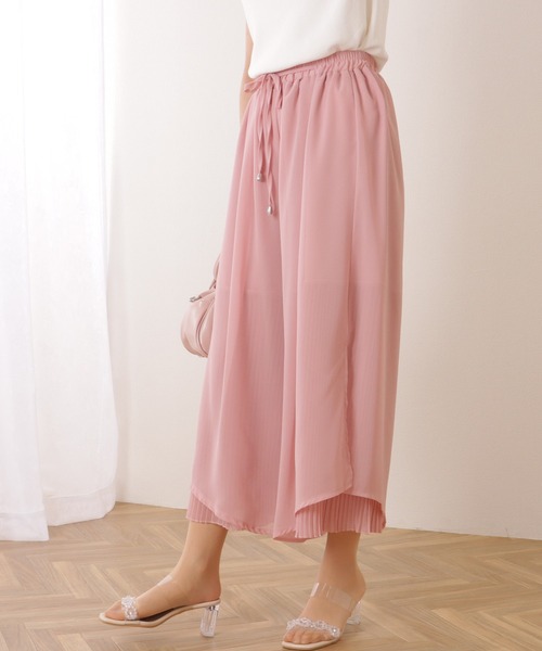 seyto サイズ3 / チュールレイヤードシアーワイドパンツ Tulle layered sheer wide pants / チュールレイヤードシアー