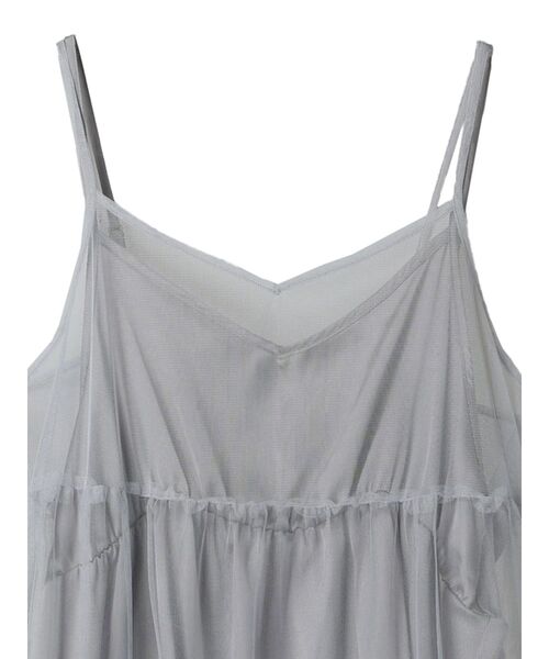 earth music&ecology（アースミュージックアンドエコロジー）の「チュールミニキャミワンピース（ワンピース・レディース・ピンク/グレー/アイボリー・FREE）」の12枚目の写真