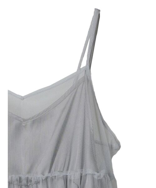 earth music&ecology（アースミュージックアンドエコロジー）の「チュールミニキャミワンピース（ワンピース・レディース・ピンク/グレー/アイボリー・FREE）」の13枚目の写真