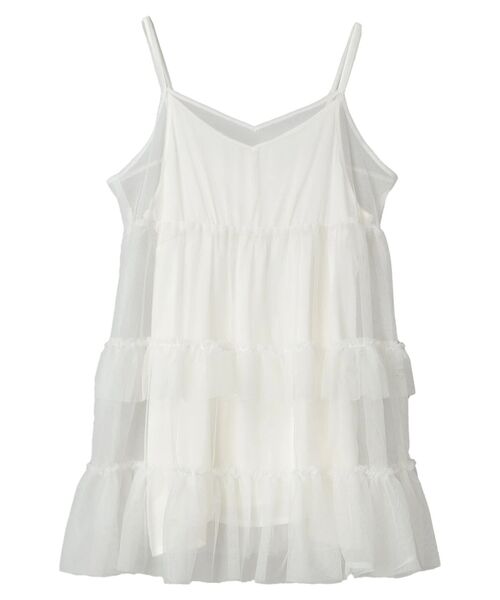 earth music&ecology（アースミュージックアンドエコロジー）の「チュールミニキャミワンピース（ワンピース・レディース・ピンク/グレー/アイボリー・FREE）」の17枚目の写真