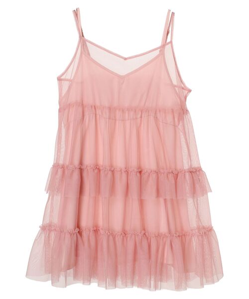 earth music&ecology（アースミュージックアンドエコロジー）の「チュールミニキャミワンピース（ワンピース・レディース・ピンク/グレー/アイボリー・FREE）」の19枚目の写真