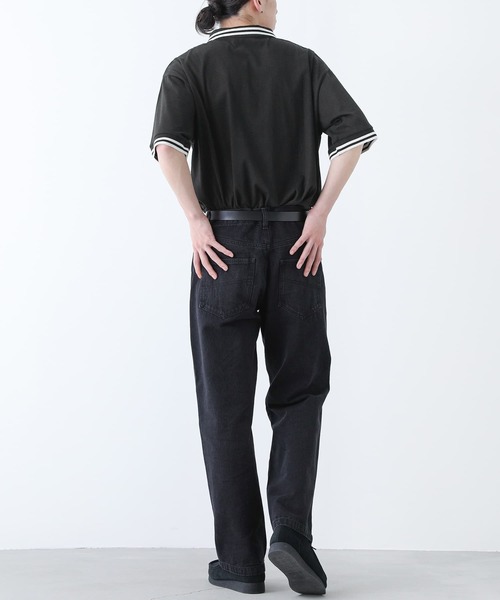 n'OrLABEL(ノアールレーベル)の「汗ジミ防止 半袖ポロシャツ(ポロシャツ・メンズ・ブラック/グレイッシュブルー・M/L)」の16枚目の写真