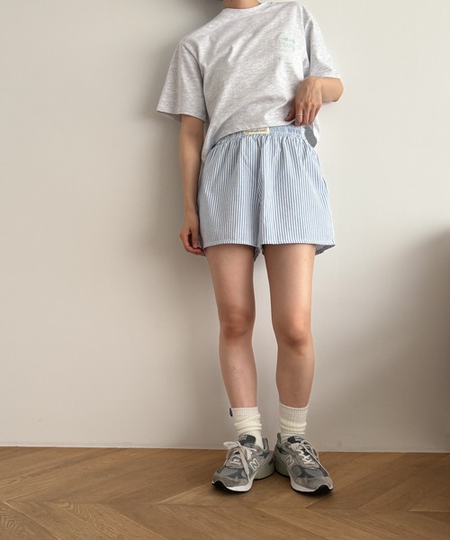 CANAL JEAN(キャナルジーン)の「El mar ストライプショートパンツ(その他パンツ・レディース・サックスブルー/グレー・ONE SIZE)」の15枚目の写真