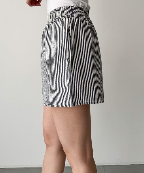 CANAL JEAN(キャナルジーン)の「El mar ストライプショートパンツ(その他パンツ・レディース・サックスブルー/グレー・ONE SIZE)」の7枚目の写真