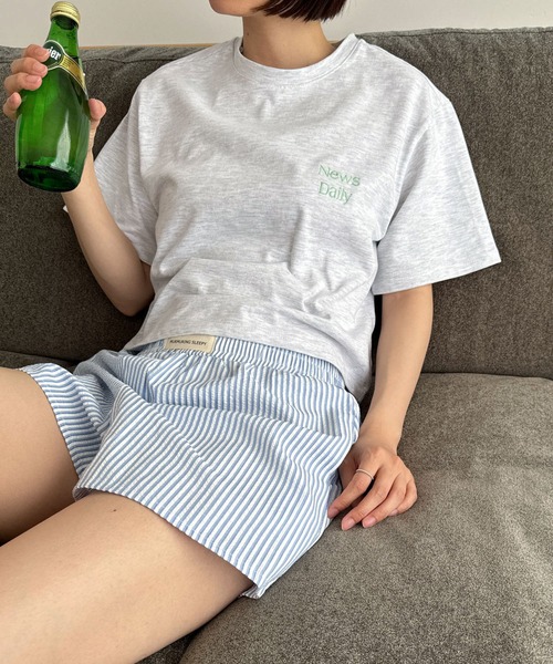 CANAL JEAN(キャナルジーン)の「El mar ストライプショートパンツ(その他パンツ・レディース・サックスブルー/グレー・ONE SIZE)」の18枚目の写真