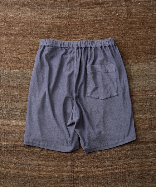WILD LIFE TAILOR Adam et Rope'（ワイルドテーラーアダムエロペ　）の「【WILD LIFE TAILOR】強撚コットン パイル ショーツ / ロングシーズン着用可能 / セットアップ対応（その他パンツ・メンズ・チャコールグレー/ライトグリーン/パープル系その他・L/M）」の9枚目の写真