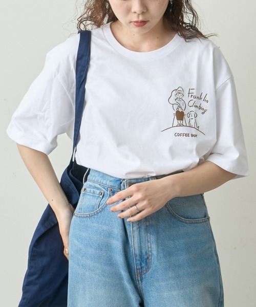 Franklin Climbing(フランクリンクライミング)の「【Franklin Climbing】×【COFFEE BOY】半袖プリントTee / WEB限定(Tシャツ/カットソー・メンズ・ホワイト系その他/ホワイト系その他2・MEDIUM/LARGE)」の2枚目の写真